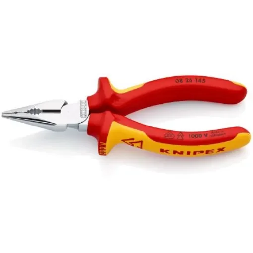 Knipex Combination Pliers, 145 mm Overall, Straight Tip, VDE/1000V - 08 26 145 product image