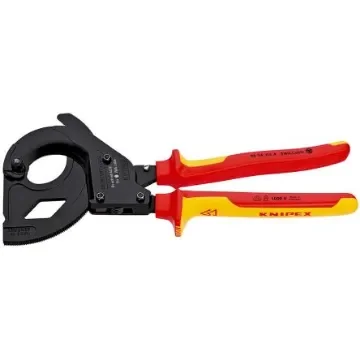 Knipex Knipex VDE/1000V Insulated Ratchet Cable Cutters - 95 36 315 A product image