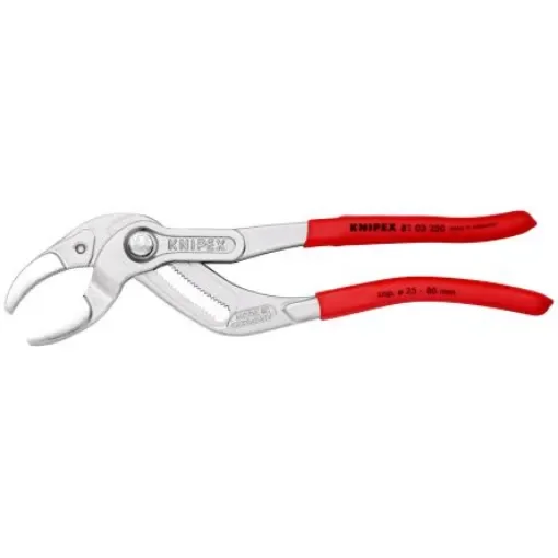 Knipex 81 03 SpeedGrip Water Pump Pliers, 250 mm Overall, Angled Tip - 81 03 250 product image
