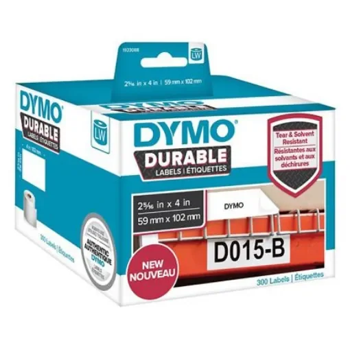 Dymo White Black Print Label Roll, 102mm Width, 59mm Height, 300Per Roll Qty - 2112290 product image