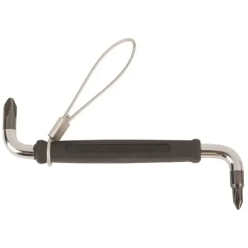 Bahco Phillips Right Angle Screwdriver, PH1, PH2 Tip, 20 mm Blade, 100 mm Overall - TAH2047PR-1-2 product image