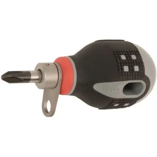 Bahco Phillips Stubby Screwdriver, PH2 Tip, 25 mm Blade, 83 mm Overall - TAHBE-8602 product image