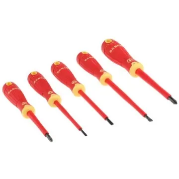 Bahco B220.005 Phillips; Slotted Insulated Screwdriver Set, 5-Piece product image