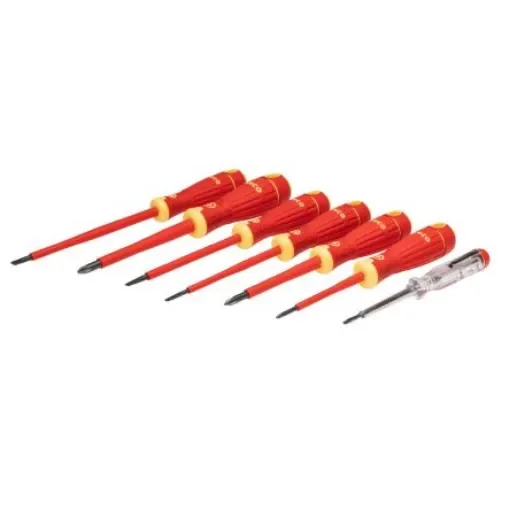 Bahco B220.027 Phillips; Slotted Insulated Screwdriver Set, 7-Piece product image