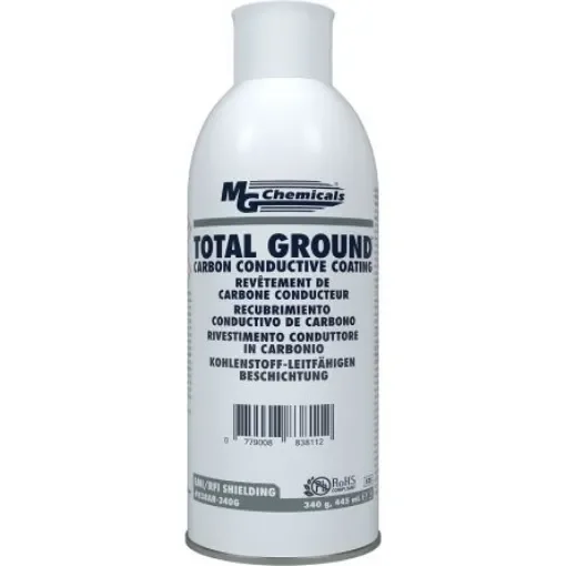 MG Chemicals Black Acrylic Conductive Lacquer for Electric Guitars, Electronic Instruments, Metal Detectors, Picture - 838AR-340g product image