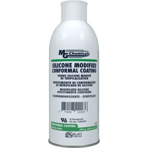MG Chemicals Clear Silicone Conformal Coating, 425 ml Bottle, -40°C min, +200°C max - 422B-340g product image