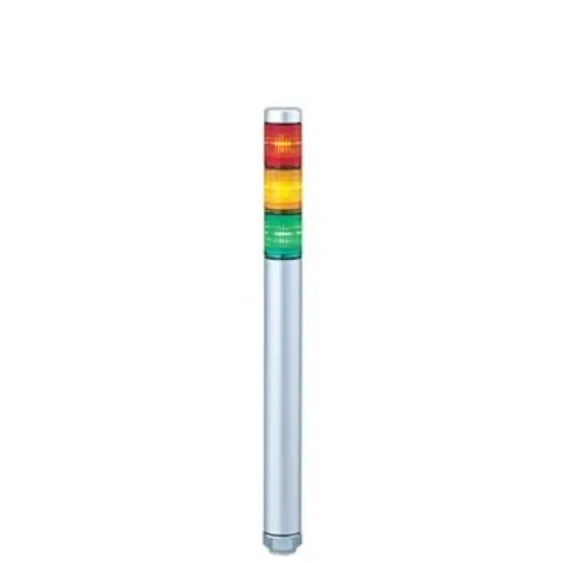 Patlite MP Series Coloured Signal Tower, 3 Lights, 24 V ac/dc, Direct Mount - MP-302-RYG product image