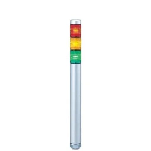 Patlite MP Series Coloured Signal Tower, 3 Lights, 24 V ac/dc, Direct Mount - MP-302-RYG+FB146 product image
