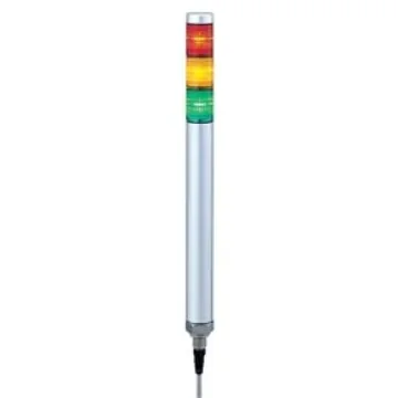Patlite MP Series Coloured Signal Tower, 3 Lights, 24 V ac/dc, Direct Mount - MP-302C-RYG product image