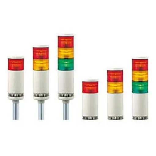 Patlite LMS Series Amber, Green, Red Signal Tower, 24 V ac/dc - LMS-302-RYG product image
