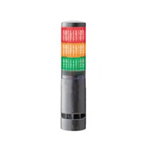 Patlite LA6 Series Clear Buzzer Signal Tower, 3 Lights, 24 V dc, Direct Mount - LA6-3DTNWB-RYG product image