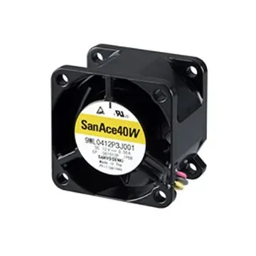Sanyo Denki San Ace 9WL Series Axial Fan, 12 V dc, DC Operation, 37.8m³/h, 6.24W, 520mA Max, IP68, 40 x 40 x 28mm - 9WL0412P3J001 product image