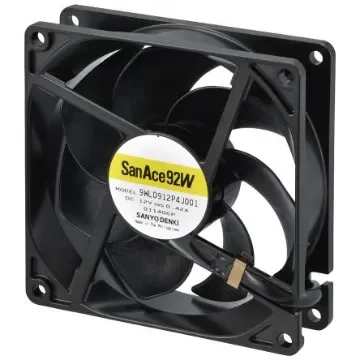Sanyo Denki San Ace 9WL Series Axial Fan, 12 V dc, DC Operation, 132m³/h, 5.04W, 420mA Max, IP68, 92 x 92 x 25mm - 9WL0912P4J001 product image