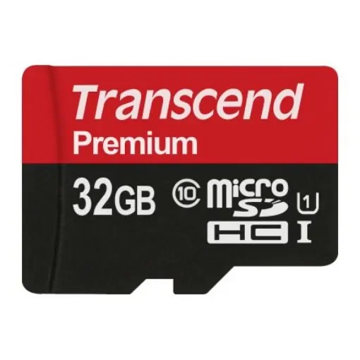 Transcend 32 GB MicroSDHC Micro SD Card, Class 10, UHS-1 U1 - TS32GUSDU1 product image