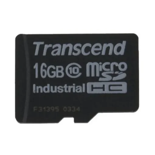 Transcend 16 GB Industrial MicroSDHC Micro SD Card, Class 10 - TS16GUSDC10I product image