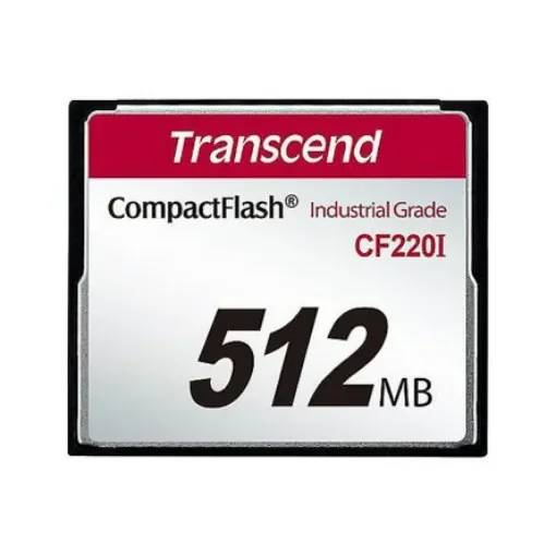 Transcend CF220I CompactFlash Industrial 512 MB SLC Compact Flash Card - TS512MCF220I product image