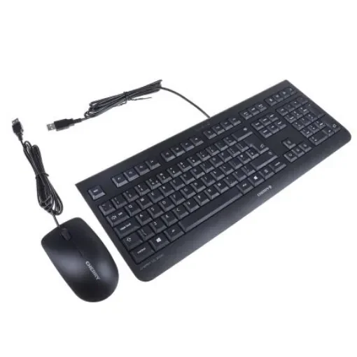 Cherry DC 2000 Wired Keyboard and Mouse Set, QWERTY (UK), Black - JD-0800GB-2 product image