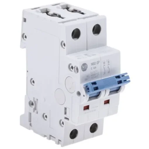 Allen Bradley 1492 1492-SPM MCB, 2P, 4A Curve C, 277V AC, 96V DC, 10 kA Breaking Capacity - 1492-SPM2C040 product image