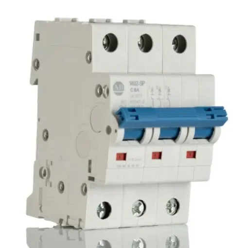 Allen Bradley 1492 1492-SPM MCB, 3P, 8A Curve C, 277V AC, 10 kA Breaking Capacity - 1492-SPM3C080 product image
