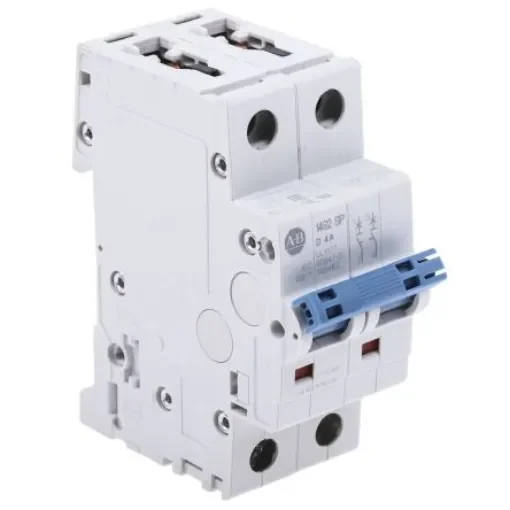 Allen Bradley 1492 1492-SPM MCB, 2P, 4A Curve D, 277V AC, 96V DC, 10 kA Breaking Capacity - 1492-SPM2D040 product image