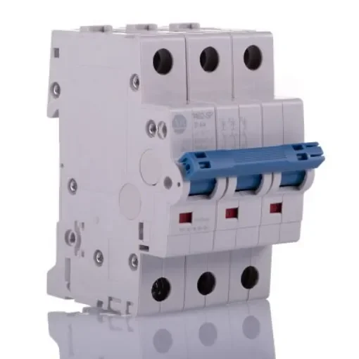 Allen Bradley 1492 1492-SPM MCB, 3P, 4A Curve D, 277V AC, 10 kA Breaking Capacity - 1492-SPM3D040 product image