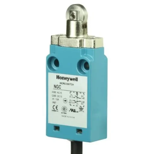 Honeywell NGC Series Roller Plunger Limit Switch, NO/NC, IP67, SPDT, Metal Housing, 240V ac Max, 120 V ac 6 A, 125 V dc - NGCMB30AX01C product image