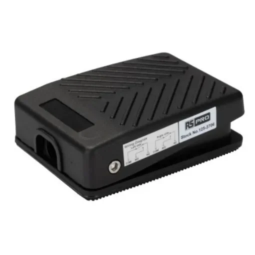 RS PRO Light Duty Momentary Foot Switch - Glass Fibre Reinforced Plastic Case Material, DP-CO, 15 A Contact Current, - 1253706 product image