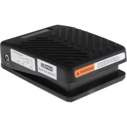 RS PRO Light Duty Momentary Foot Switch - Glass Fibre Reinforced Plastic Case Material, SP-CO, 15 A Contact Current, - 1253717 product image