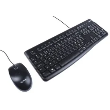 Logitech MK120 Wired Keyboard and Mouse Set, AZERTY (France), Black - 920-002539 product image
