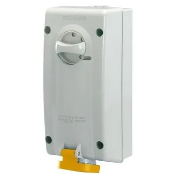 Scame Switchable IP44 Industrial Interlock Socket 2P+E, Earthing Position 4h, 32A, 130 V - 560.3270 product image