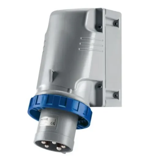 Scame IP67 Blue Wall Mount 2P + E Industrial Power Plug, Rated At 125A, 230 V - 245.12593T product image