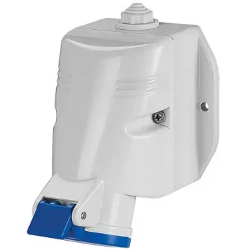 Scame IP67 Red Wall Mount 3P + E Industrial Power Socket, Rated At 125A, 415 V - 518.12556T product image