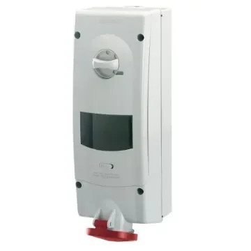 Scame Switchable IP44 Industrial Interlock Socket 3P+E, Earthing Position 6h, 16A, 400 V - 567.1686-R product image