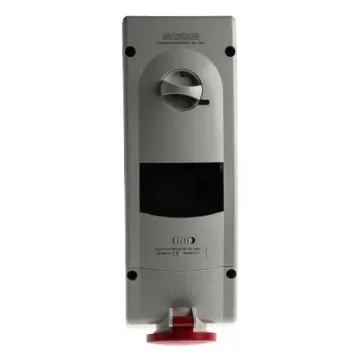 Scame Switchable IP44 Industrial Interlock Socket 3P+N+E, Earthing Position 6h, 16A, 400 V - 567.1687-R product image
