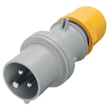 Scame IP44 Yellow Cable Mount 2P + E Industrial Power Plug, Rated At 63A, 110 V - 213.6330 product image