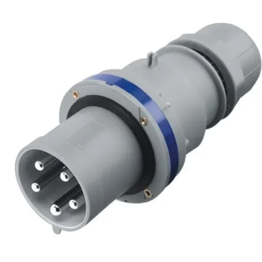 Scame IP44 Blue Cable Mount 2P + E Industrial Power Plug, Rated At 63A, 230 V - 213.6333 product image