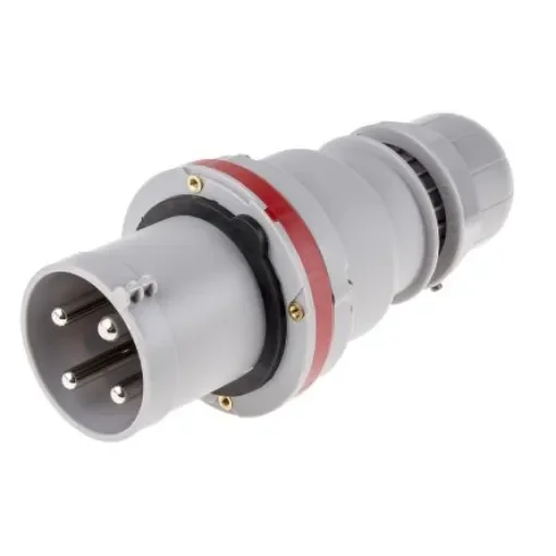 Scame IP44 Red Cable Mount 3P + E Industrial Power Plug, Rated At 63A, 415 V - 213.6336 product image