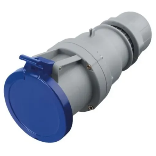 Scame IP44 Blue Cable Mount 2P + E Industrial Power Socket, Rated At 63A, 230 V - 313.6343 product image
