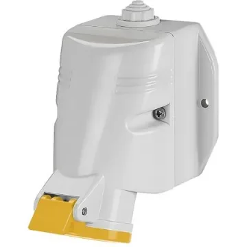 Scame IP44 Yellow Wall Mount 2P + E Industrial Power Socket, Rated At 32A, 110 V - 513.3250T product image