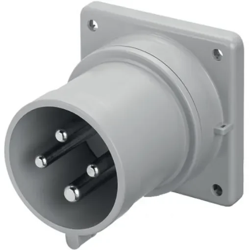 Scame IP44 Red Panel Mount 3P + E Industrial Power Plug, Rated At 16A, 415 V - 243.1696 product image
