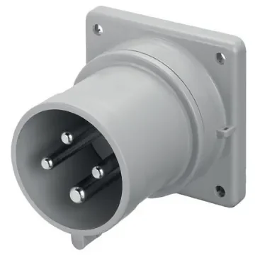 Scame IP44 Red Panel Mount 3P + E Industrial Power Plug, Rated At 32A, 415 V - 243.3296 product image