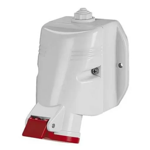 Scame IP44 Red Wall Mount 3P + E Industrial Power Socket, Rated At 63A, 415 V - 513.6356T product image