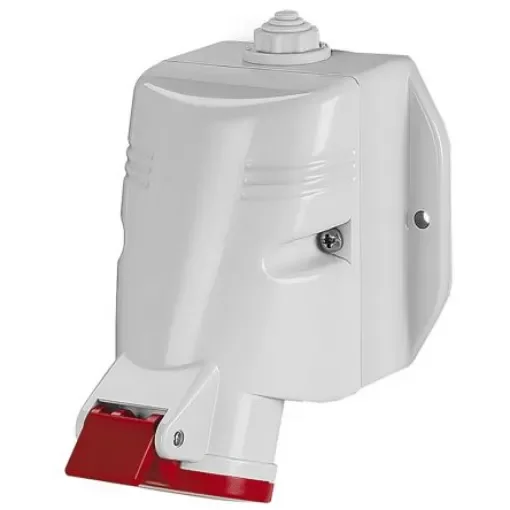 Scame IP44 Red Wall Mount 3P + N + E Industrial Power Socket, Rated At 63A, 415 V - 513.6357T product image