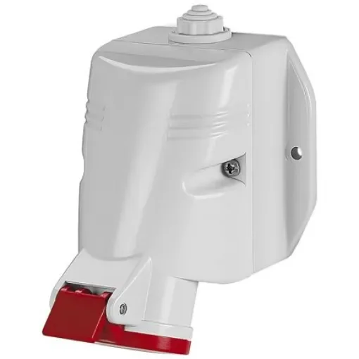 Scame IP67 Red Wall Mount 3P + N + E Industrial Power Socket, Rated At 63A, 415 V - 518.6357T product image