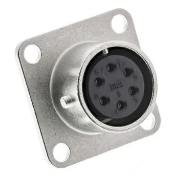 Hirose Circular Connector, 6 Contacts, Panel Mount, Miniature Connector, Socket, Female, RM Series - RM12BRB-6S(81) product image