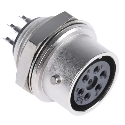 Hirose Circular Connector, 6 Contacts, Panel Mount, Miniature Connector, RM Series - RM12BRD-6S(81) product image