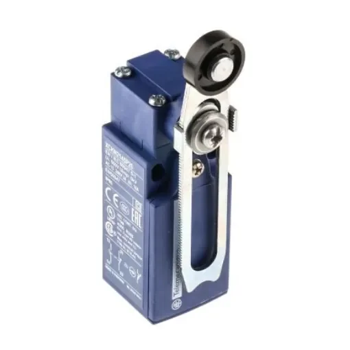 Telemecanique Sensors OsiSense XC Series Roller Lever Limit Switch, NO/NC, IP65, DP, Plastic Housing, 240V ac Max, 10A - XCKN2145P20 product image