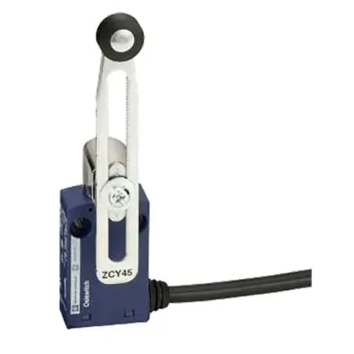 Telemecanique Sensors OsiSense XC Series Roller Lever Limit Switch, NO/NC, IP65, DP, Plastic Housing, 240V ac Max, 6A - XCMN2145L1 product image
