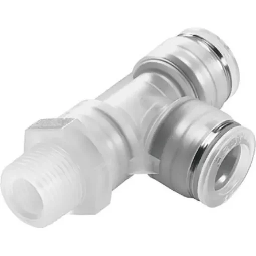 Festo NPQP Series Tee Threaded Adaptor Push In 12 mm, Push In 12 mm to Push In 12 mm, Threaded-to-Tube Connection - NPQP-LQ-R12-Q12-FD product image