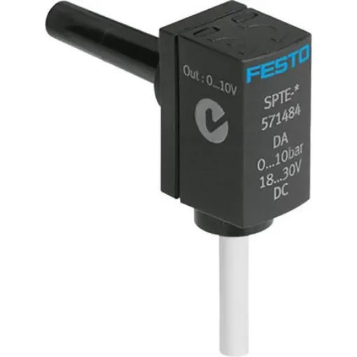 Festo Pressure Switch, Push In 4 mm 0bar to 10bar - SPTE-P10R-S4-V-2.5K product image